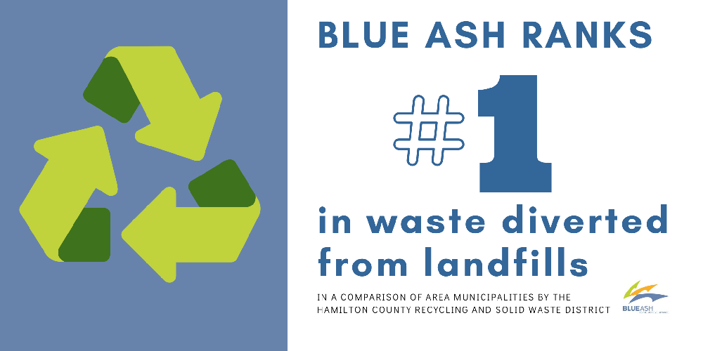 blue ash ranks 1 in waste diverted from landfills twitter